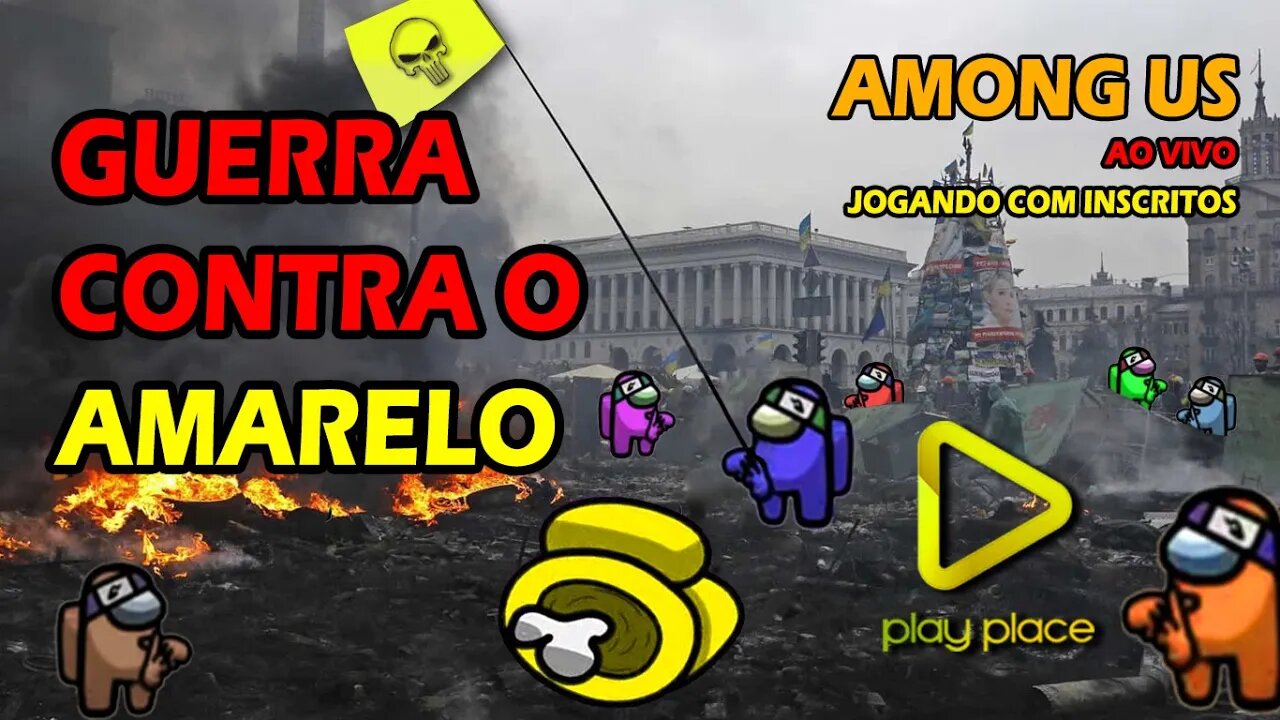 Among Us ao vivo - Guerra contra o amarelo.