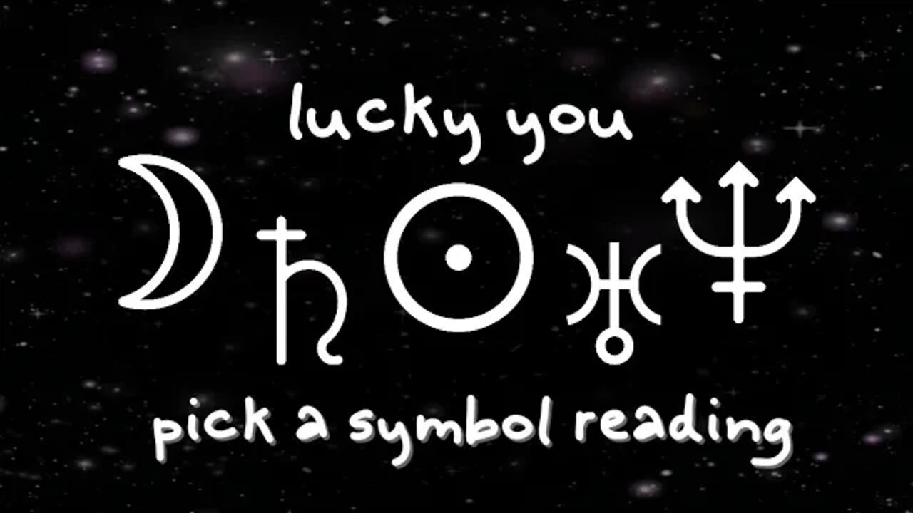 Pick a Planetary Symbol 🍀 Luck Tarot Reading