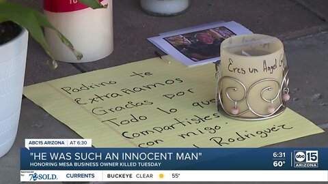 Mesa community remembers murdered business owner as generous man