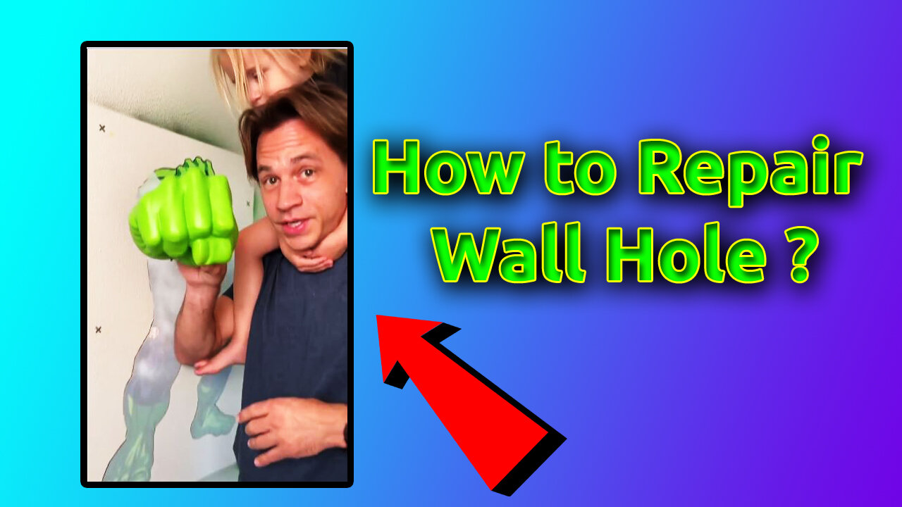 He Fixes The Holes In The Wall!