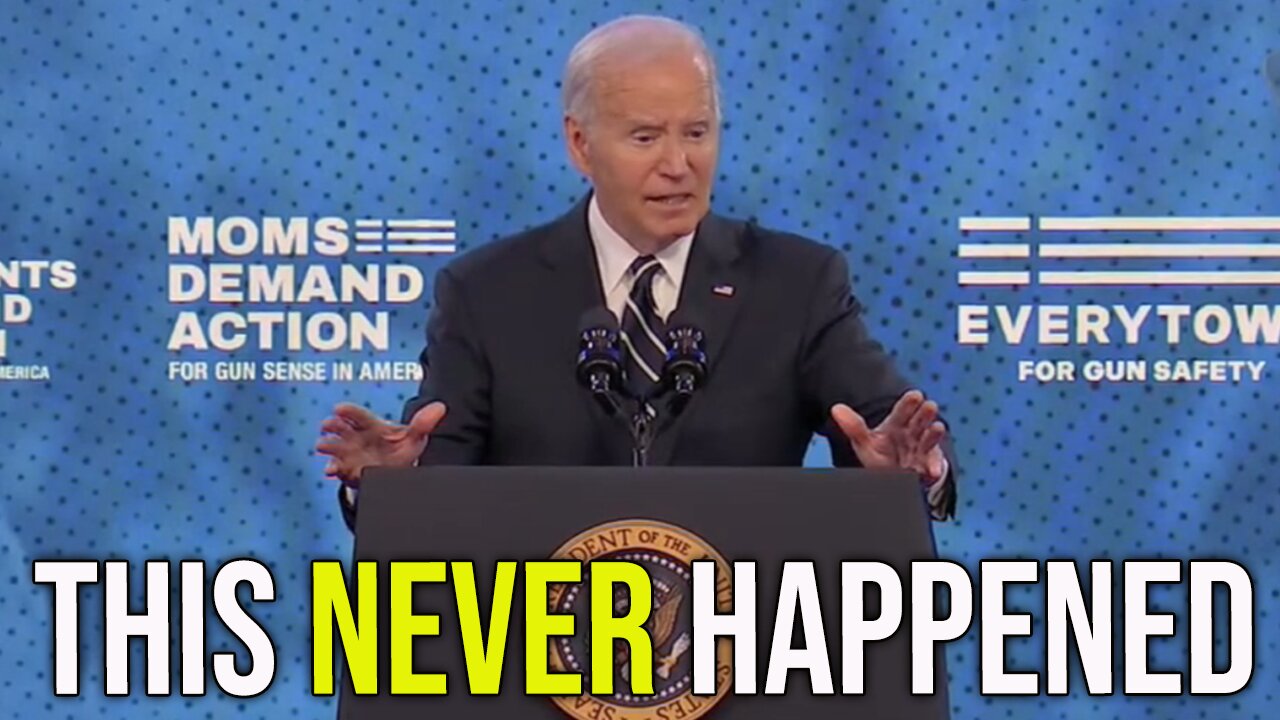 Biden recalls going through the "wetlands of Delaware" MEETING critics of his "assault weapons" ban