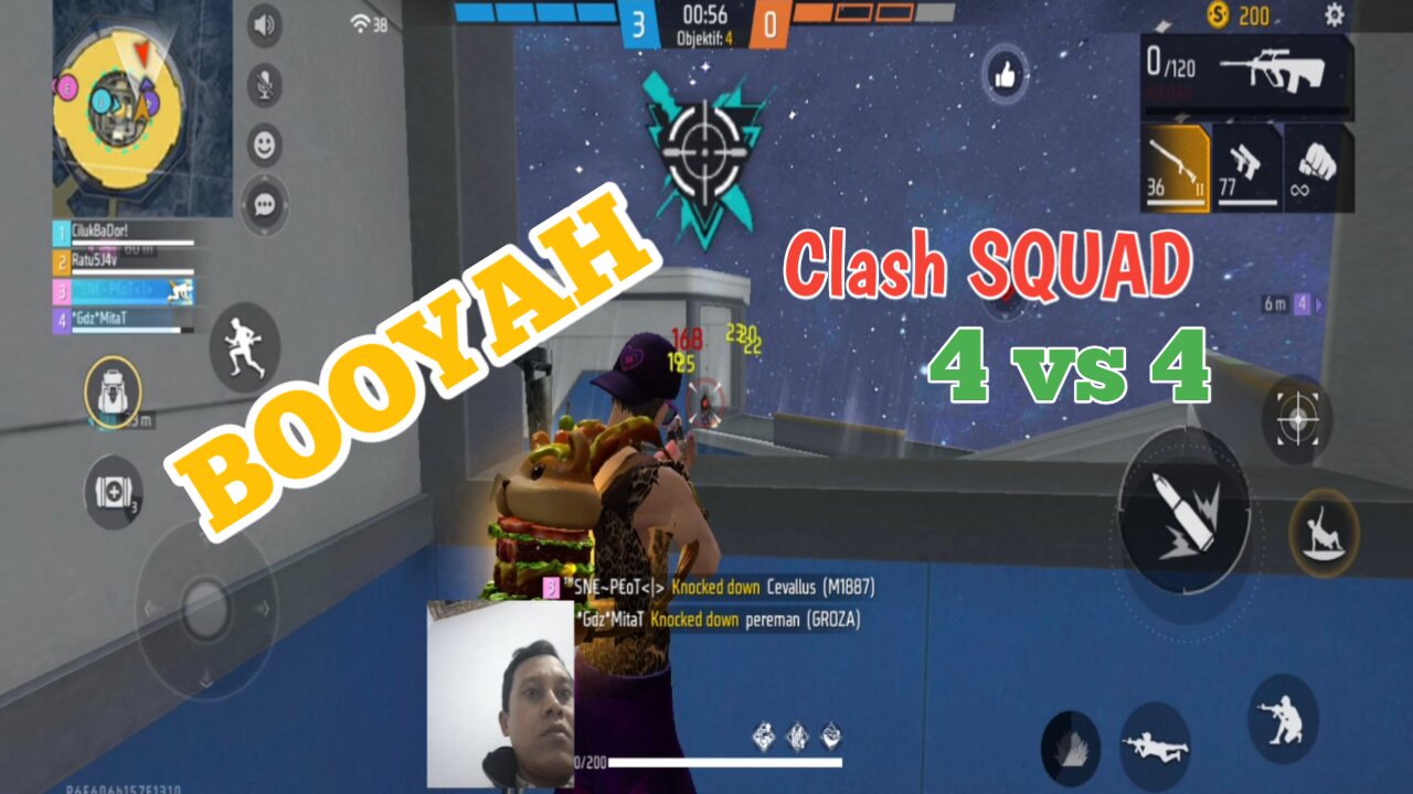 Bermain Di Clash Squad Free Fire Sampai Booyah