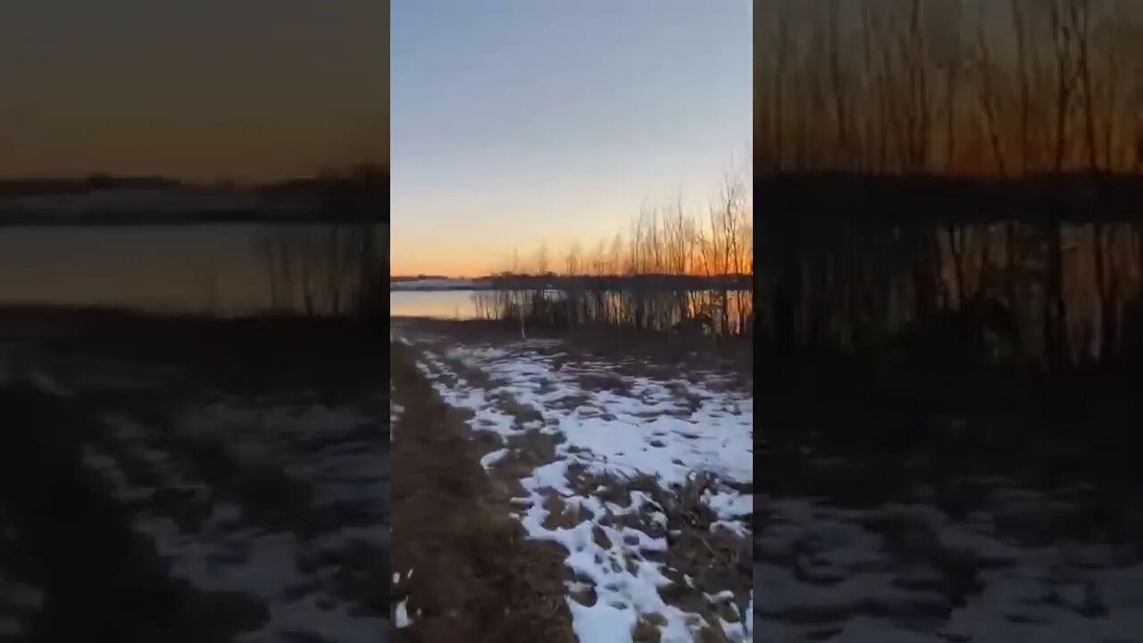 Walking in a trail by the water