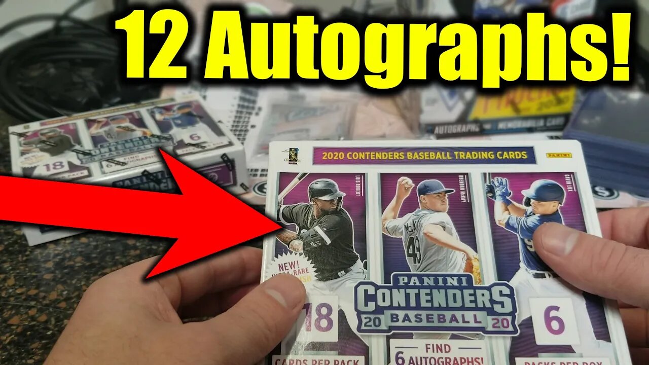 2020 Panini Contenders Baseball Card Box Break!! 12 Autograph Cards Pulled