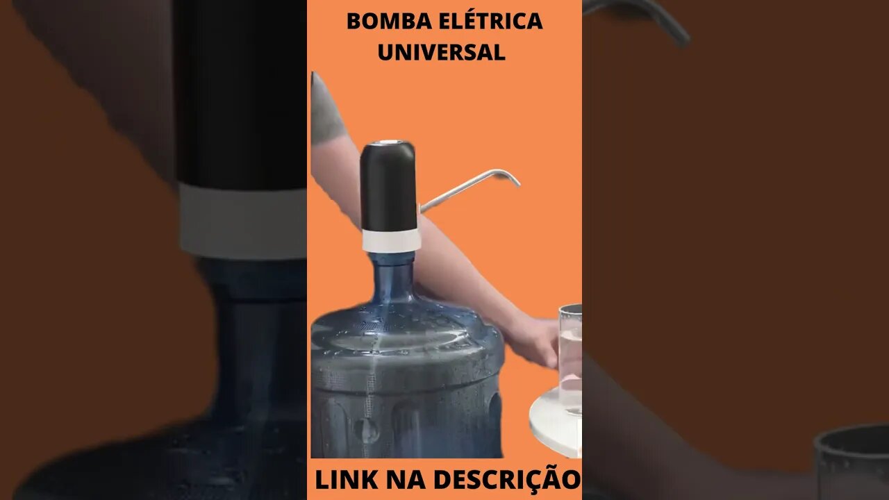 Bomba Elétrica Universal com Carregamento USB para Galão Garrafão de Água