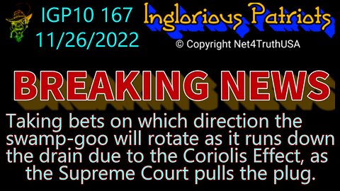 IGP10 167 - Talking bets on the Swamp Drain Coriolis Effect Rotation