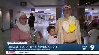 "I didn't give up": Family reunites after 8 years apart