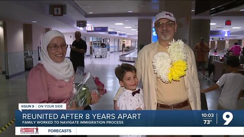 "I didn't give up": Family reunites after 8 years apart