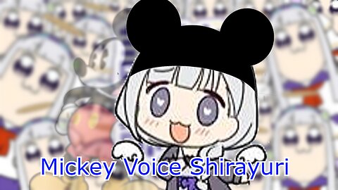 vtuber Shirayuri Lily doing a Mickey Mouse voice