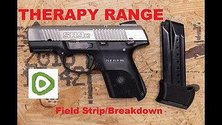 Ruger SR9C Field Strip/Takedown on Therapy Range #Rumbleonlycontent