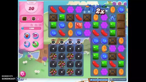 Candy Crush Level 1754 Audio Talkthrough, 3 Stars 0 Boosters