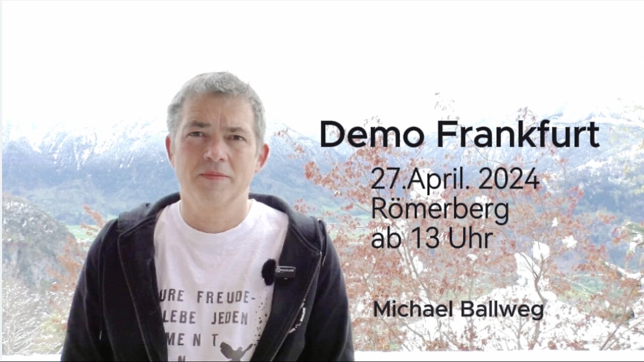 Der "Digitale Aktivist" lädt ein nach Frankfurt: Michael Ballweg für digitale Selbstbestimmung