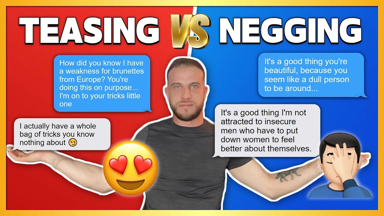 Negging Vs Teasing Explained (Texting & Date Infield Examples)