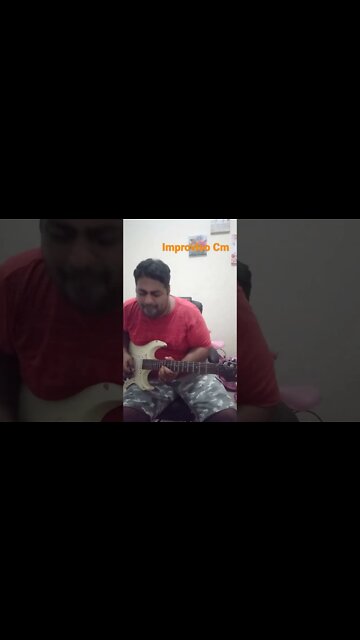 Um pequeno improviso em Cm para descontrair #improviso #improvisation #música #shorts #guitarra #sol