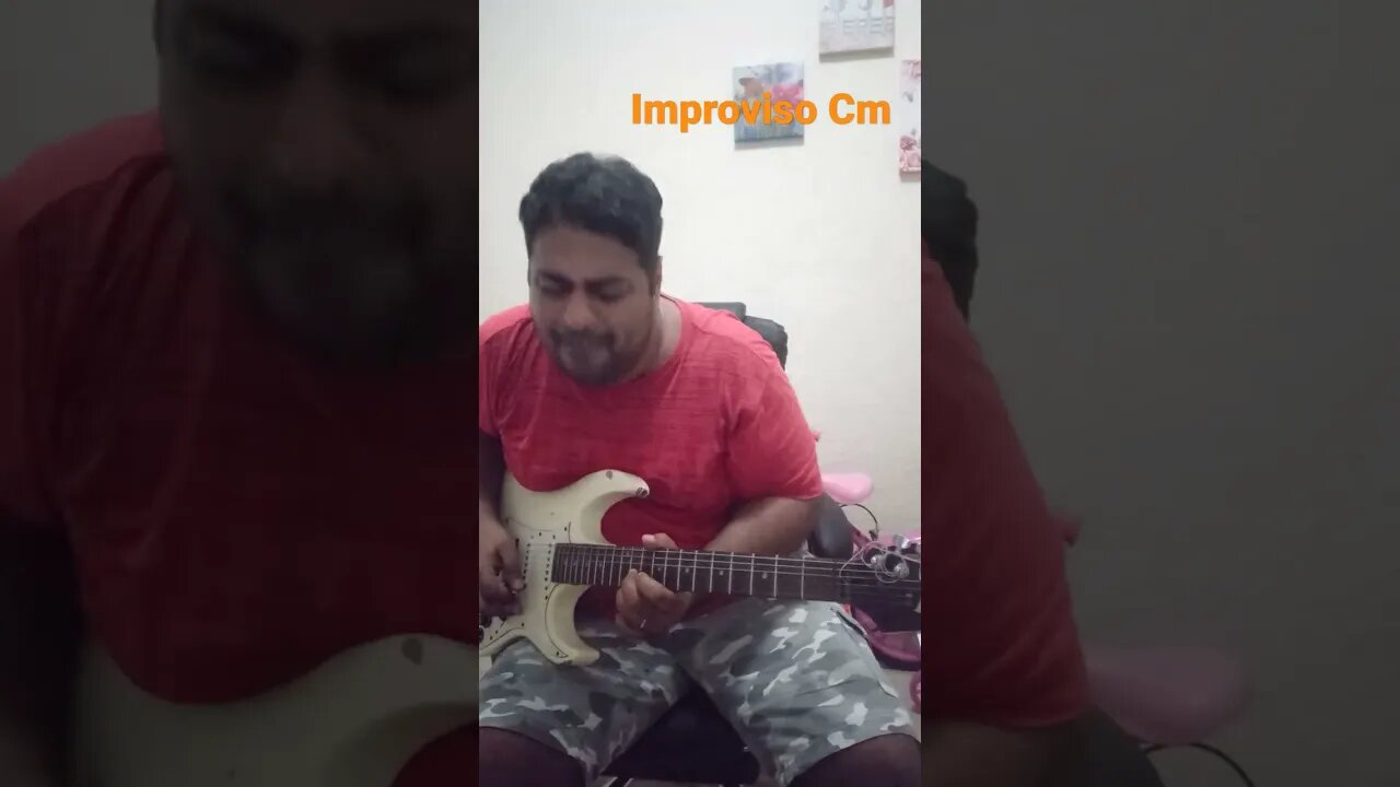 Um pequeno improviso em Cm para descontrair #improviso #improvisation #música #shorts #guitarra #sol