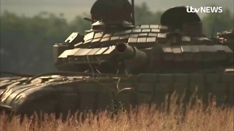 Polish T 72 M1Rs Battle Tanks in action, Ukraine