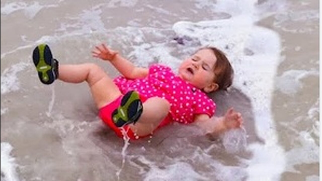 Try Not To Laugh - Funniest Babies on the Beach | Pew Baby