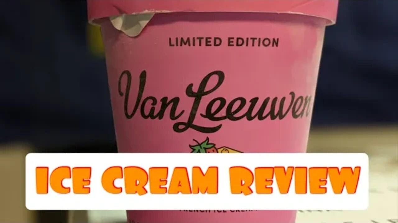 ICE CREAM REVIEW: Van Leeuwen Honey Cornbread w/Strawberry Jam