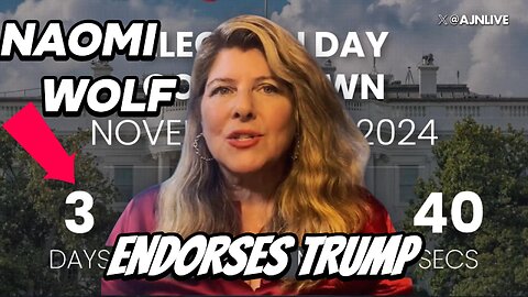 Naomi Wolf Famed Democratic Author EndorsesTrump.