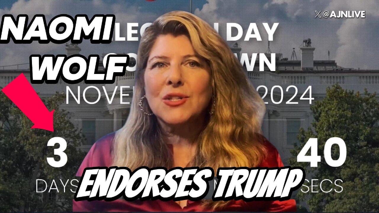 Naomi Wolf Famed Democratic Author EndorsesTrump.