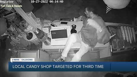 Tulsa police: Candy shop targeted by 'serial burglar'