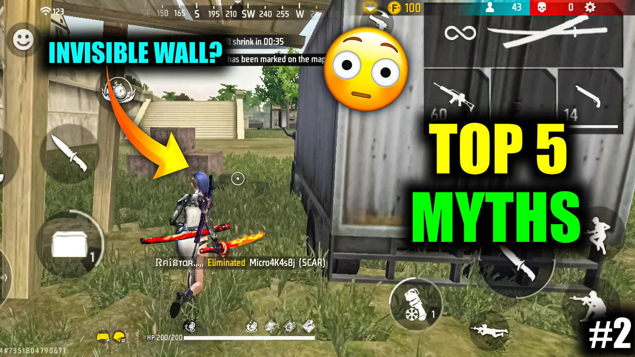 Top 5 Myths In Free Fire|Free Fire Top Myths|Part 2|Bot Sanju