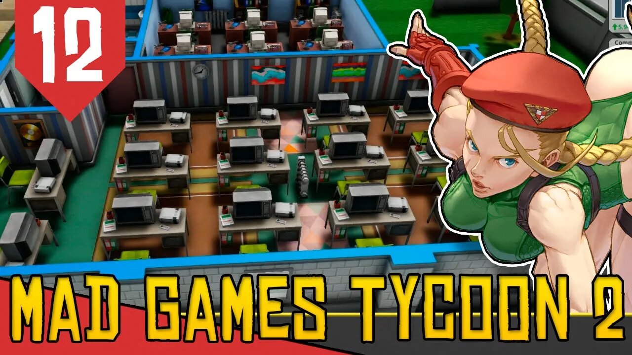 Novos Computadores, salas Grandes e Luta - Mad Games Tycoon 2 #12 [Série Gameplay Português PT-BR]