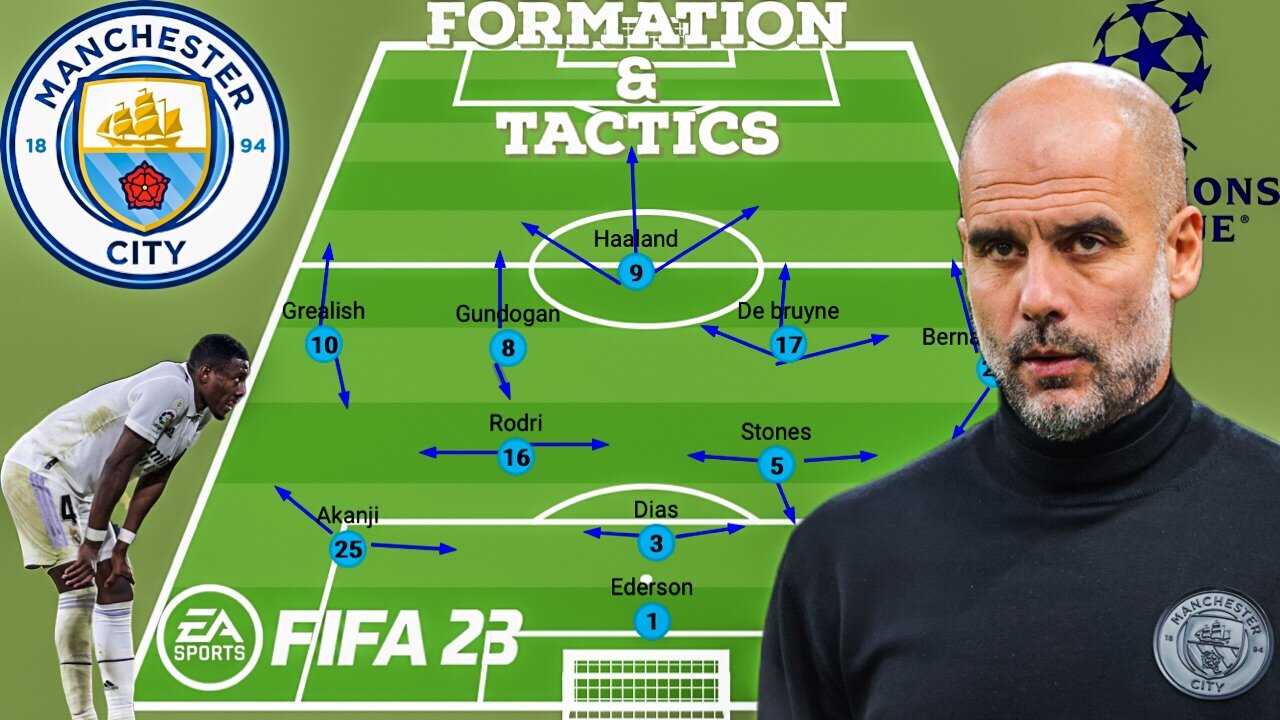 FIFA 23: BEST NEW MANCHESTER CITY FORMATION & TACTICS (UCL VS REAL MADRID)