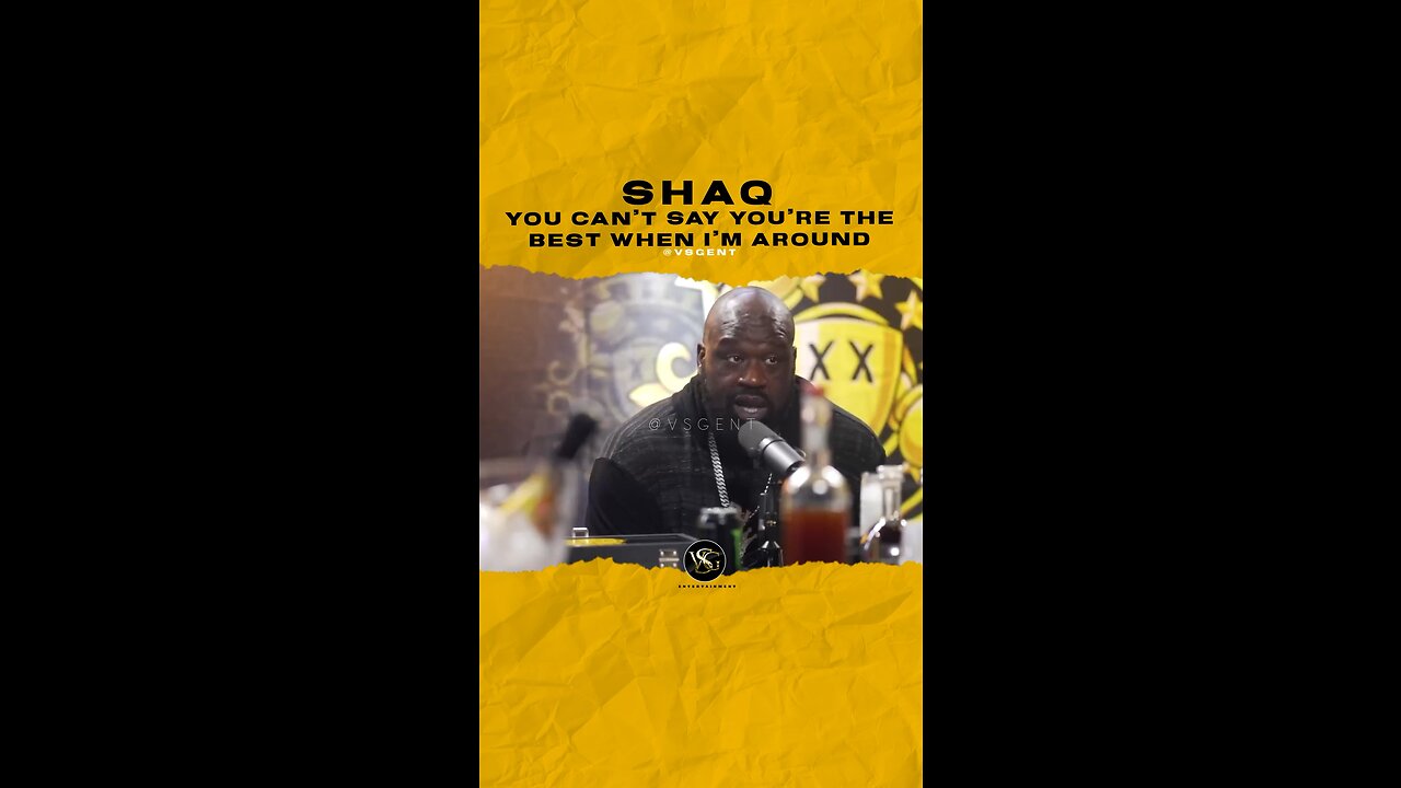 #shaquilleoneal You can’t say you’re the best when I’m around. 🎥 @drinkchamps