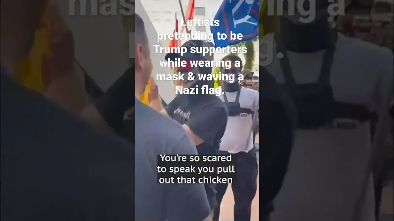 Masked Leftists pretending to be Trump Supporters