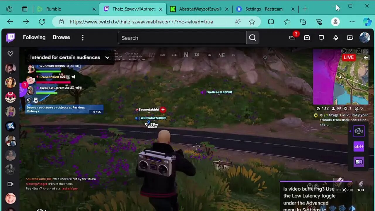 Fortnite Live STREAM Live with Restream Fortnite The BIG BANG