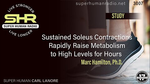 Sustained Soleus Contractions Rapidly Raise Metabolism to High Levels for Hours