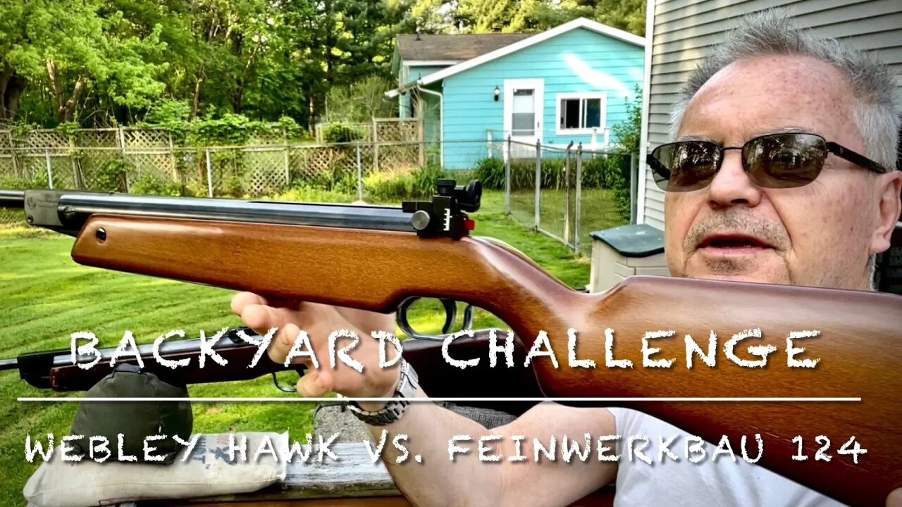 Backyard plinking head to head challenge Feinwerkbau 124 vs Webley Scott Hawk Mark 3