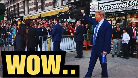 Donald Trump Visits A New York City Bodega And Crowd Breaks into 4 More Years Chants