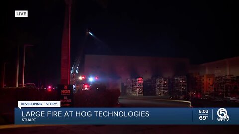 Crews put out Hog Technologies fire in Stuart