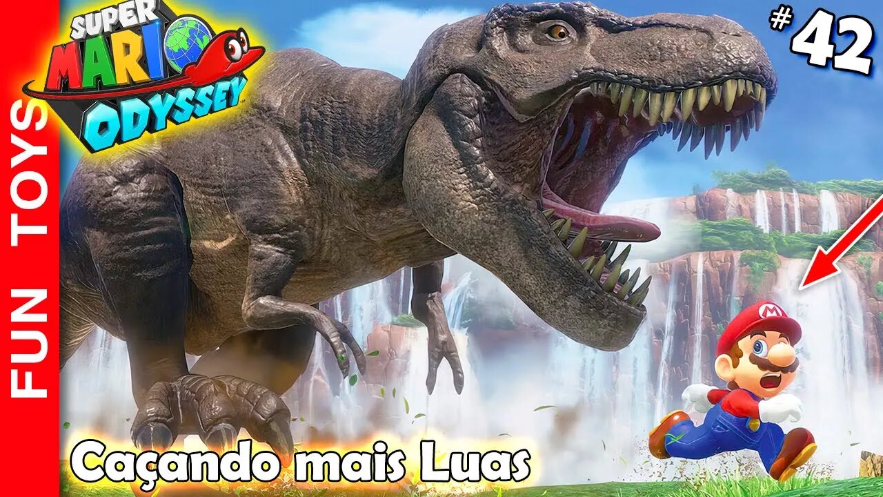 🔴 Super Mario Odyssey #42 - A Caça as Luas CONTINUA! E agora na terra dos DINOSSAUROS! 🦖