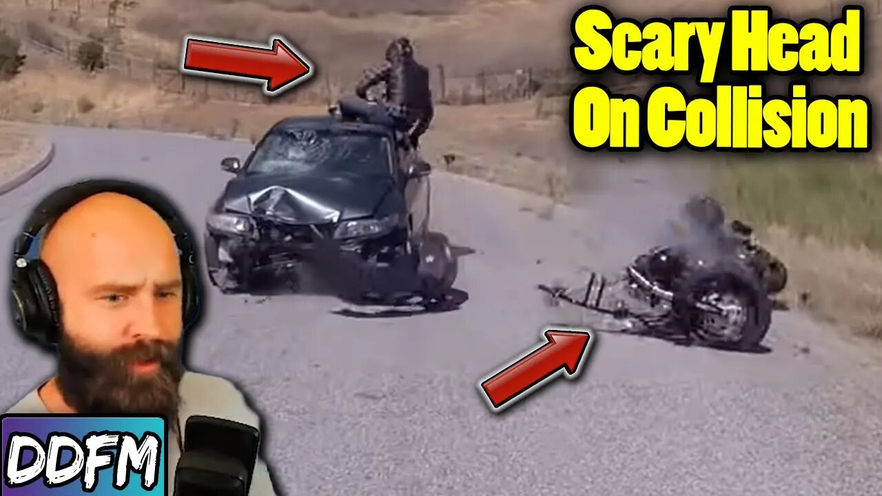 Harley Davidson Head-On Collision! (Motorcycle Crash AAR)