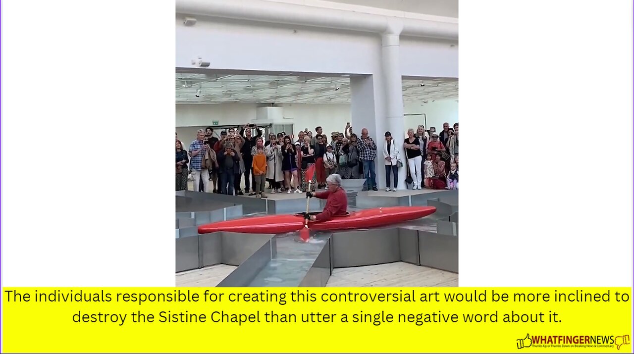 The individuals responsible for creating this controversial art would be more inclined