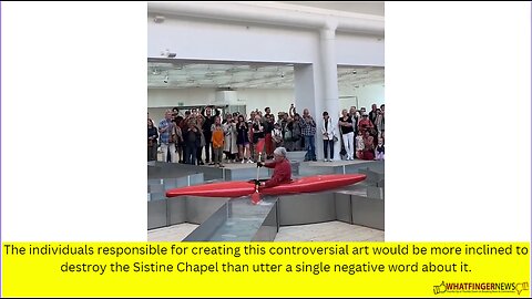 The individuals responsible for creating this controversial art would be more inclined