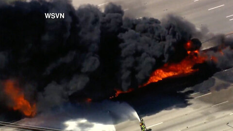 I-95 tanker fire in Delray Beach causes major delays