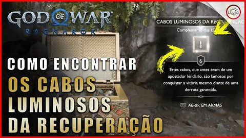 God of war Ragnarok, Como encontrar os cabos luminosos da recuperação | Super dica