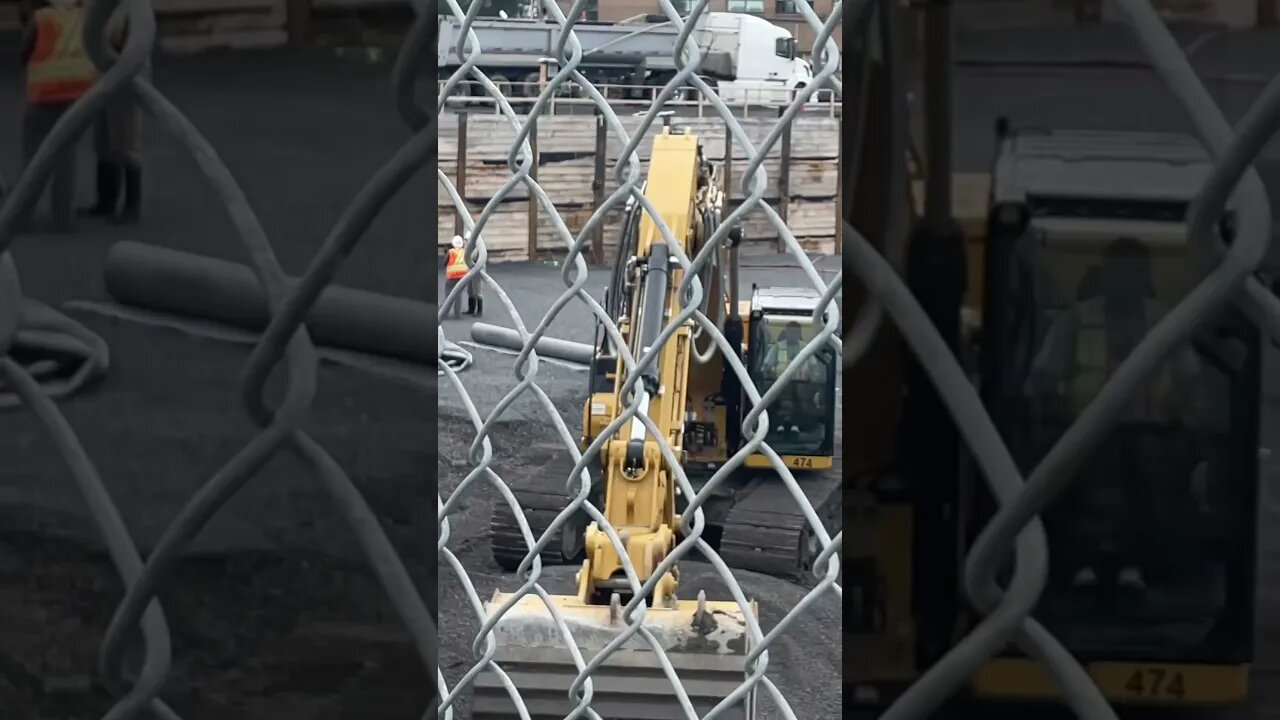 Massive construction Le Triangle new Neighbourhood #montreal #traintravel #viralvideo