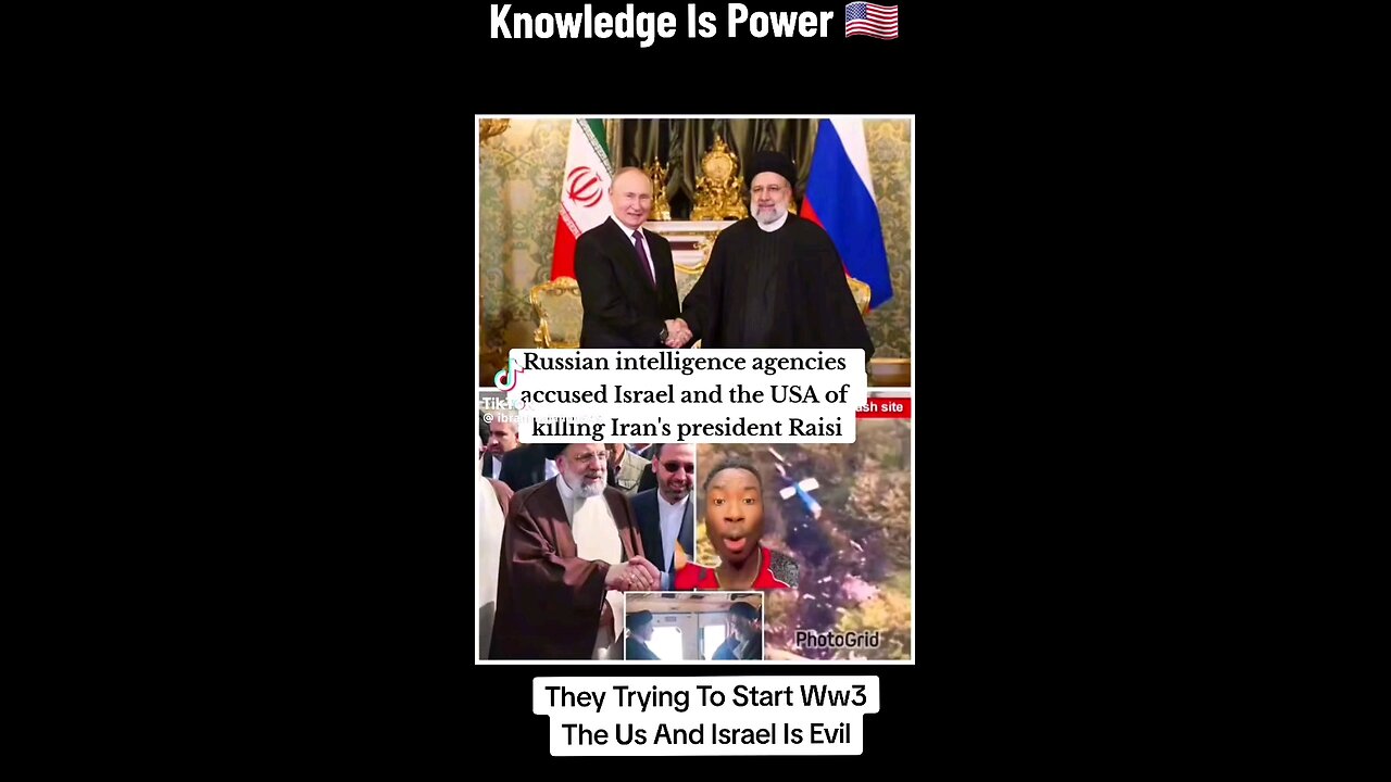 Russian intelligence agencies accused Israel and the USA of killing Iran's president Raisi
