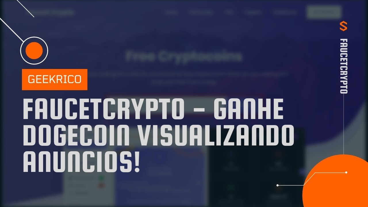 Ganhe DOGECOIN de graça vendo anúncios! FaucetCrypto