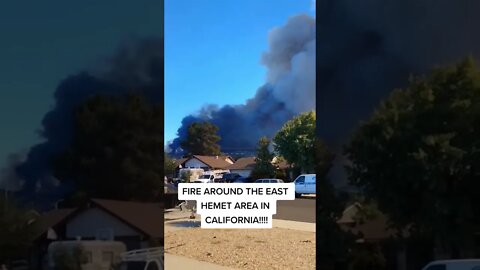 Fire in Hemet Burns several Homes - Hemet Fire Smoke