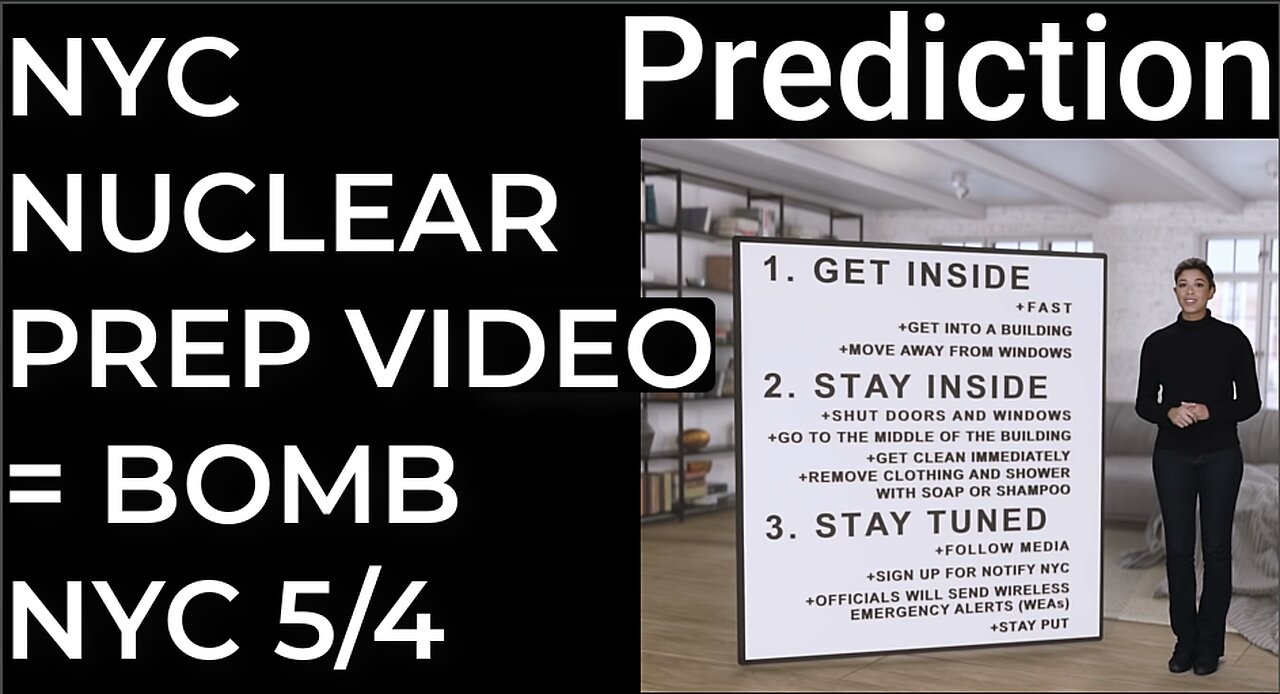 Prediction: NYC NUCLEAR PREP VIDEO = DIRTY BOMB NYC - May 4