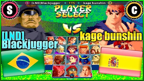 Street Fighter Alpha 2 ([LND]Blackjugger Vs. kage bunshin) [Brazil Vs. Spain]