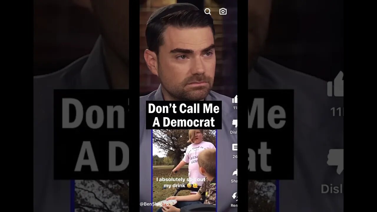 #BenShapiro and I #React to #Cute #republican #kid. #politics #democrats #traditionalvalues #family