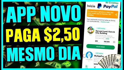 NOVO APP!! 🤑🎁 APLICATIVO PARA GANHAR DINHEIRO FÁCIL NO PAYPAL 2021 [$2.50]🔥💸