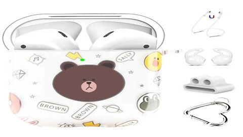 Maxjoy Compatible AirPods Case Cover 5 in 1 Cute Protective Hard Case - Save 20% Link In Descp